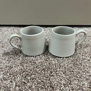 Hearth & Hand Magnolia Gray Speckled Orange Stripe Stoneware Coffee Tea Mug Cup